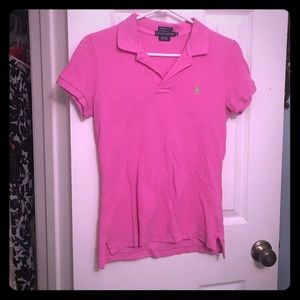 Pink Polo- The Skinny Polo